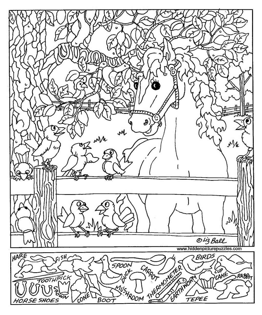 highlights hidden pictures printable worksheets