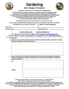 hiking merit badge worksheet answers