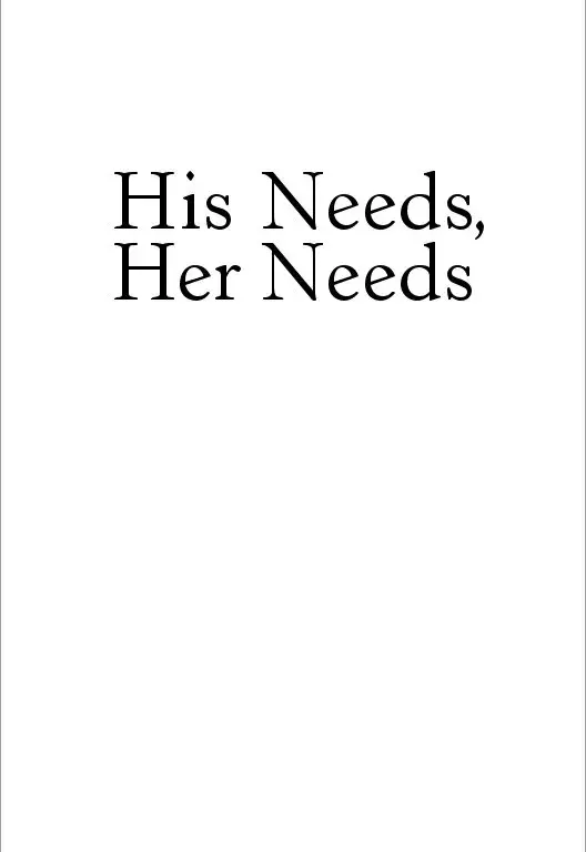 his needs her needs worksheet