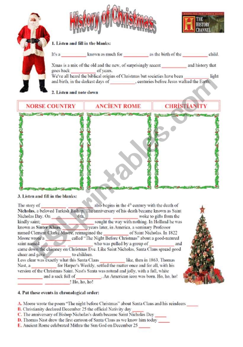 The history of Christmas trees Multiple choice Reading