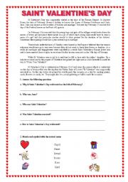 Valentine´s Day - ESL worksheet by ymqr21