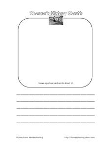 Womens History Month Worksheet for 2nd - 6th Grade | Lesson Planet