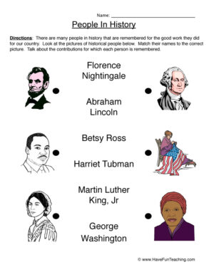 history worksheet for grade 1