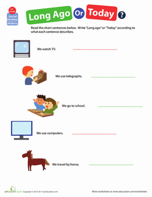 history worksheet for grade 1