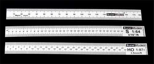 Brunel Models Scale Rulers
