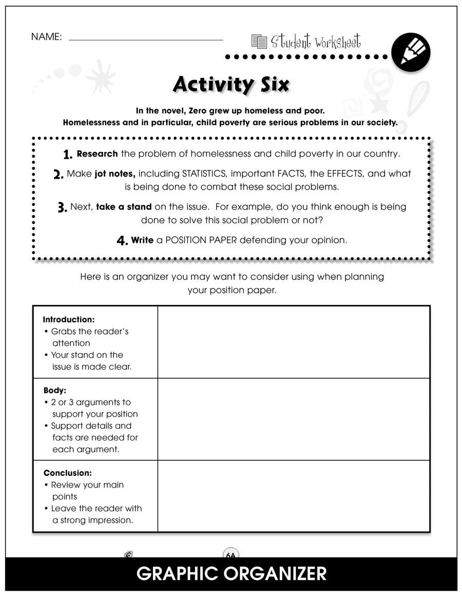 Holes Lesson 23: Filling in the Holes - Worksheet | English 5th Grade ...