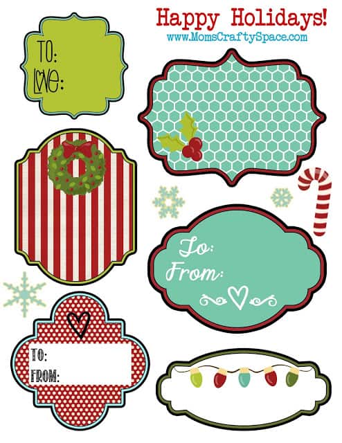 25 Free Printable Christmas Gift Tags - The Benson Street
