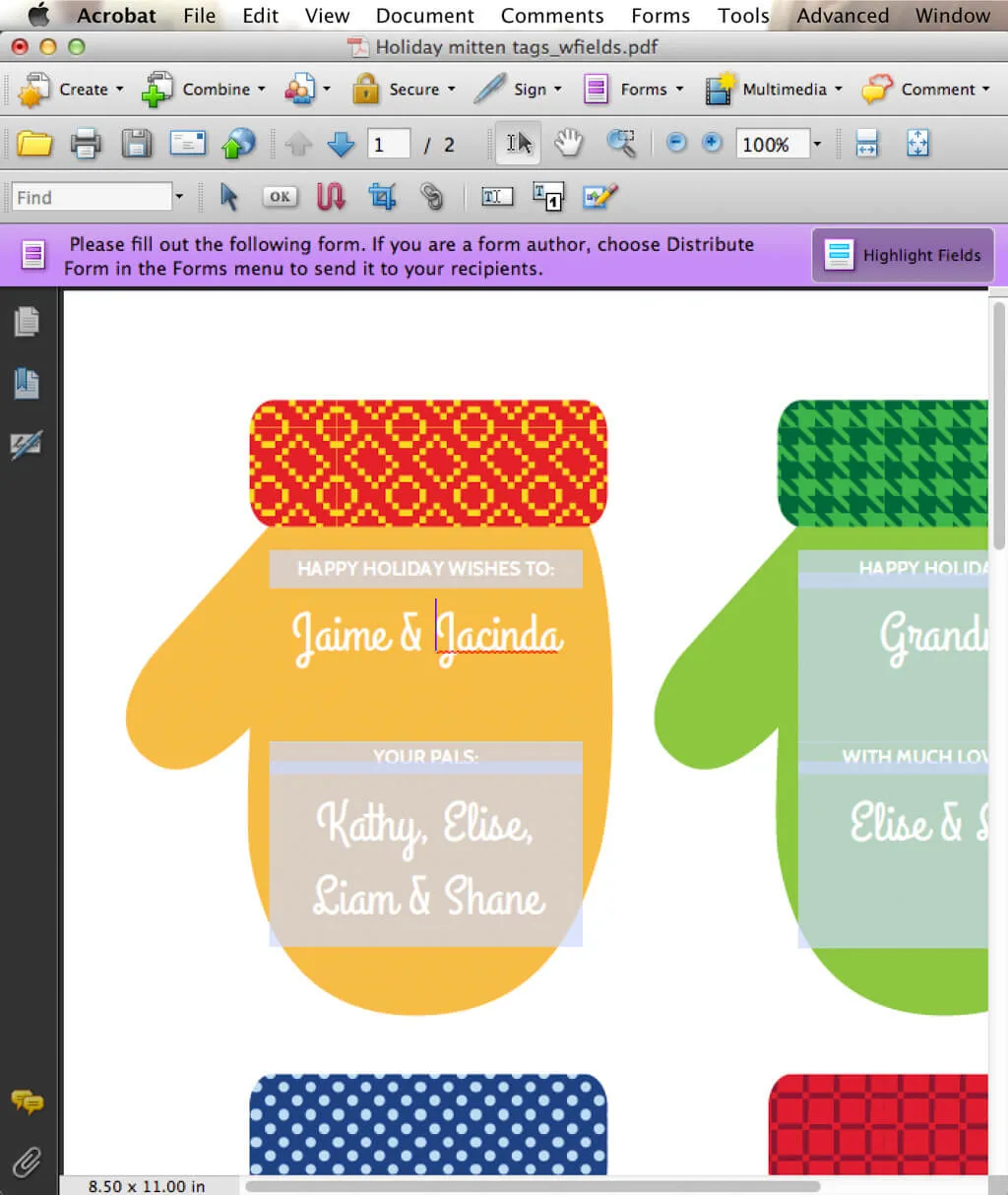 holiday printable name tags template