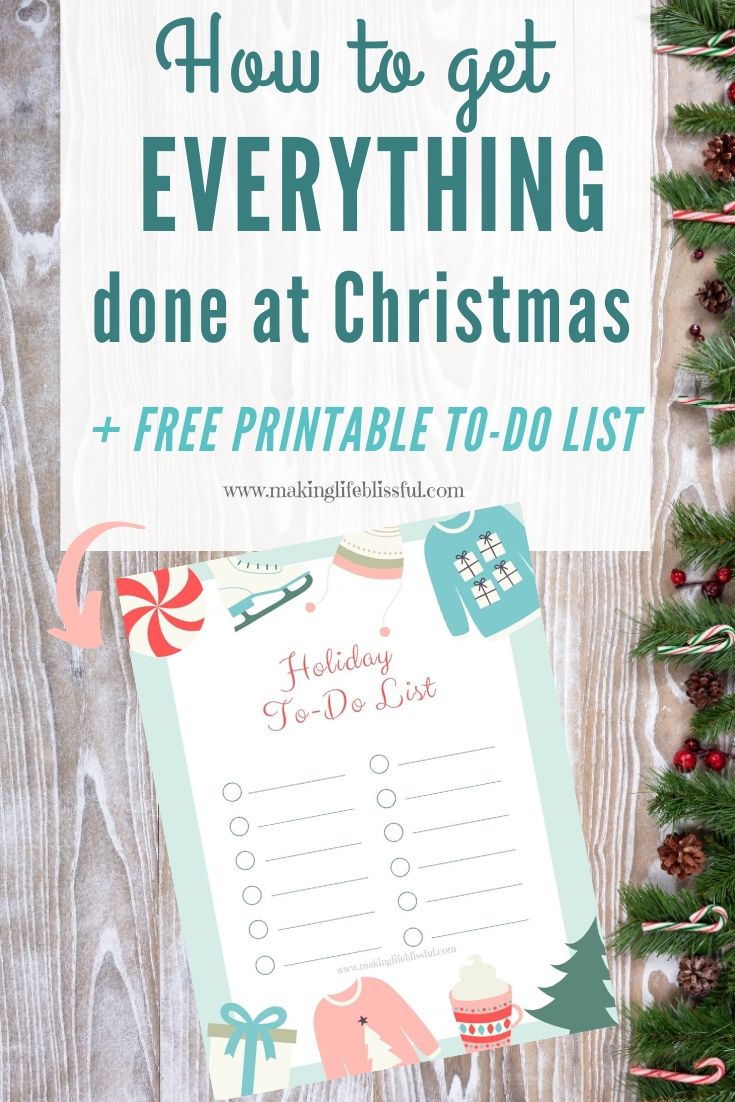 How To Use Lists to Save Time at Christmas + FREE Printable ...