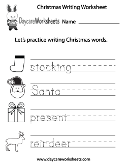 holiday worksheet for kindergarten