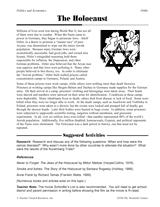 The Holocaust Printable (5th - 8th Grade) - TeacherVision