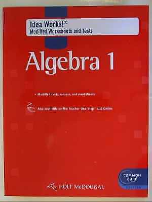 Holt McDougal Algebra 1: I.D.E.A. Works! - Paperback, by Holt ...