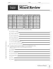 study gd.pdf - NAME DATE CLASS HOLT PHYSICS Mixed Review The ...