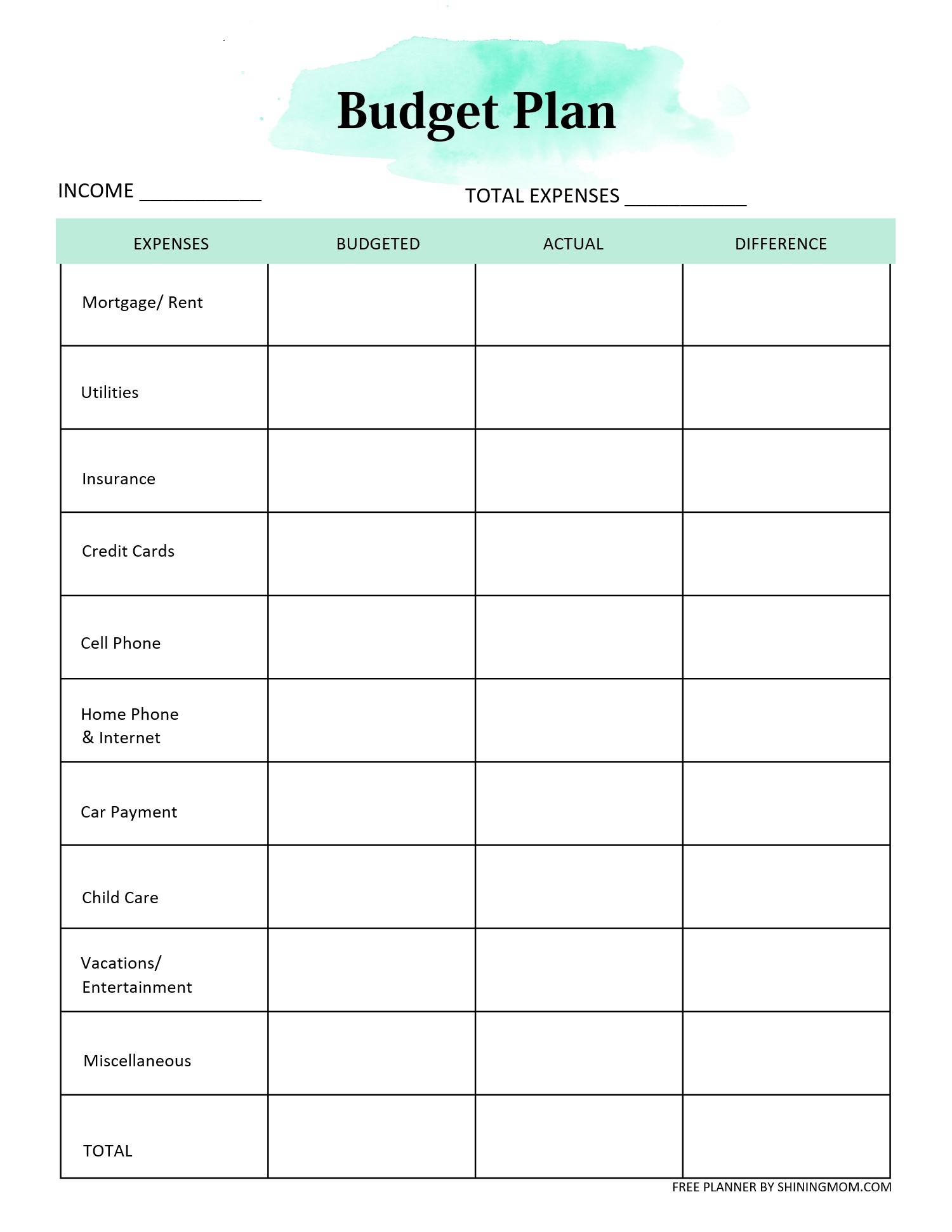 Household Budget Planner: Free Templates to Help You Save More!