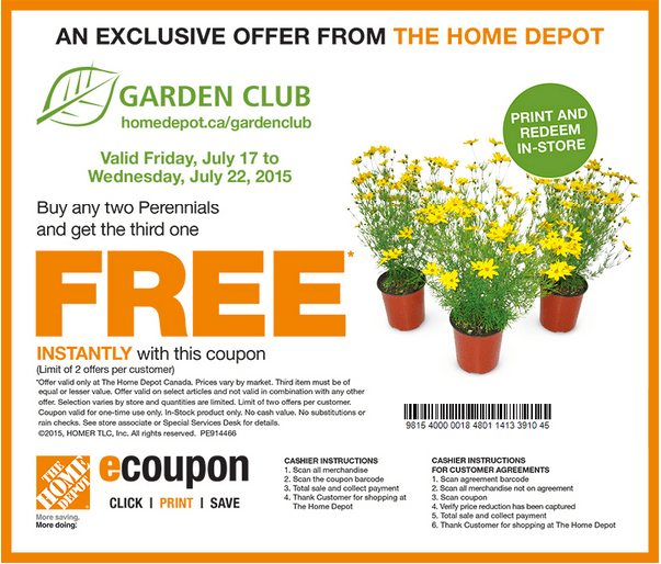 The Home Depot Garden Club Printable Coupons: Buy Any Two ...