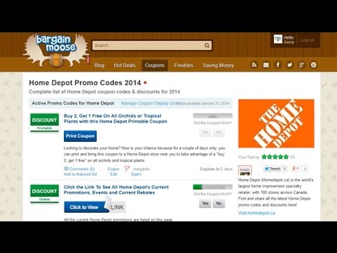 home depot printable coupons blogspot