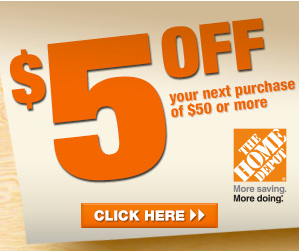 Home Depot Coupon: $5 off $50 Purchase | Home depot coupons ...