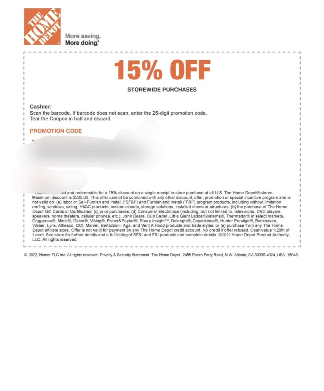 Home Depot 15% Off Printable Coupon - The ARK of Savings