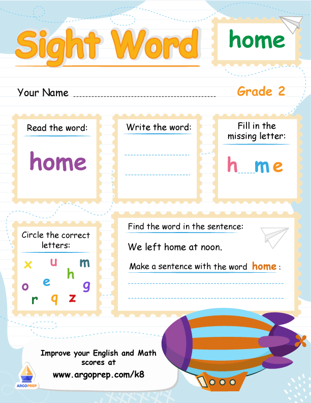 home sweet home math worksheet answers