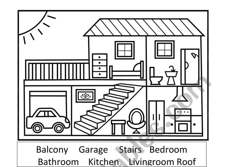 Family in the House - ESL worksheet by samsor
