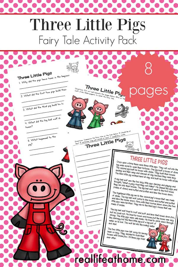 Three Little Pigs Worksheets and Activities Packet for ...