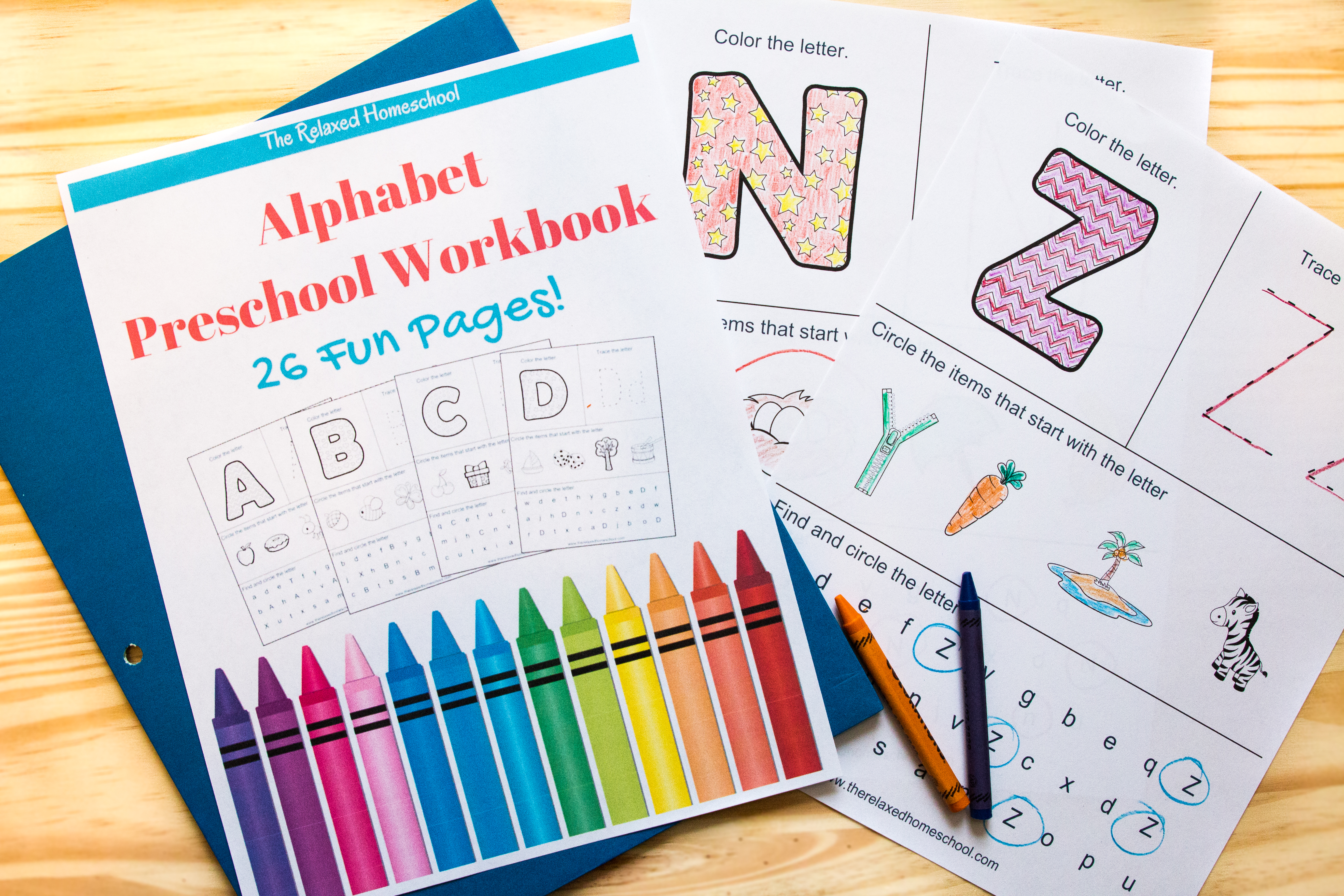 homeschool alphabet worksheet
