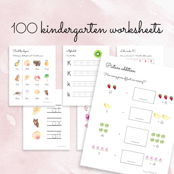 homeschool kindergarten worksheet