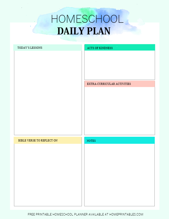 Free Printable Homeschool Planner: 20 PDF Templates!