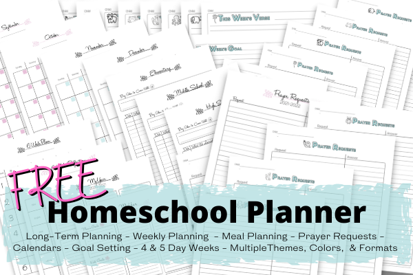 Free Printable Christian Homeschool Planner - Methods with Meaning
