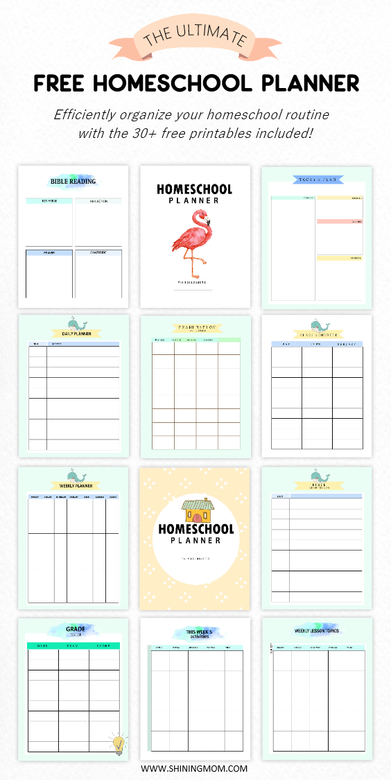 The Ultimate FREE Homeschool Planner: 30+ Amazing Printables!