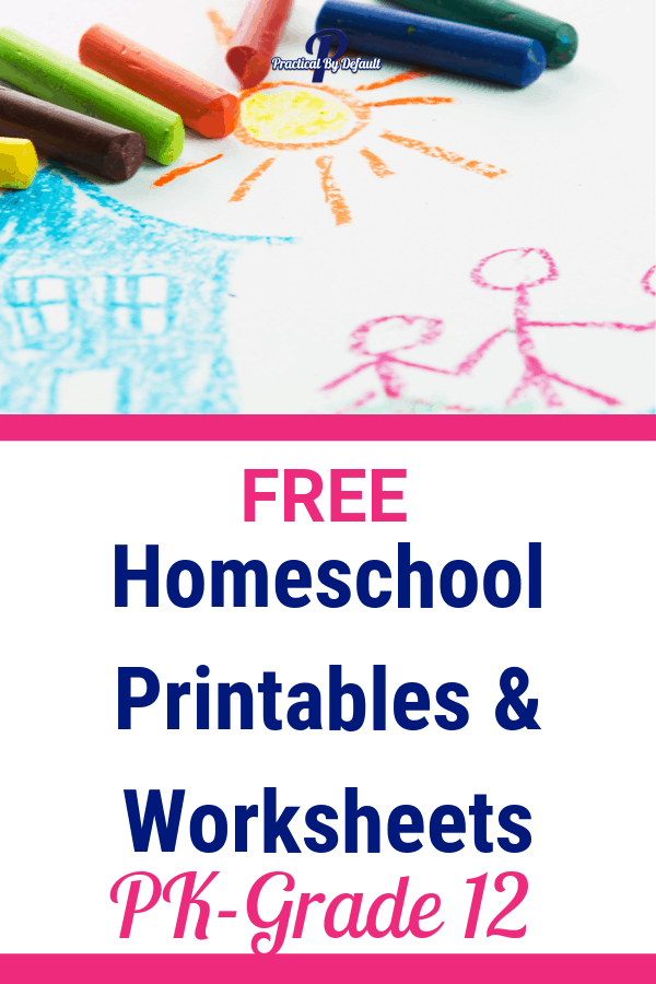 Free Homeschool Printables &  Worksheets for Pre-K to High School ...