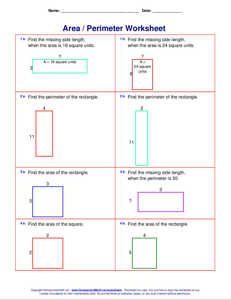 Free math worksheets