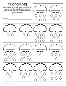 Kindergarten Homework- April (English &  Spanish Directions) Aligned to CC -  A Spoonful of Learning