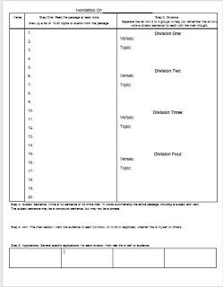 Homiletics Worksheet | Bible study printables, Bible study help ...