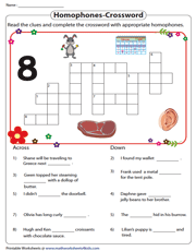 Homophones Worksheets