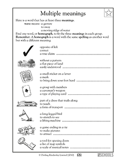 homophones and homographs worksheet