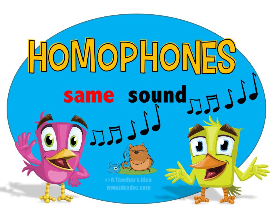 homophones clipart