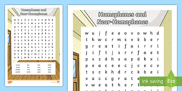 homophones words