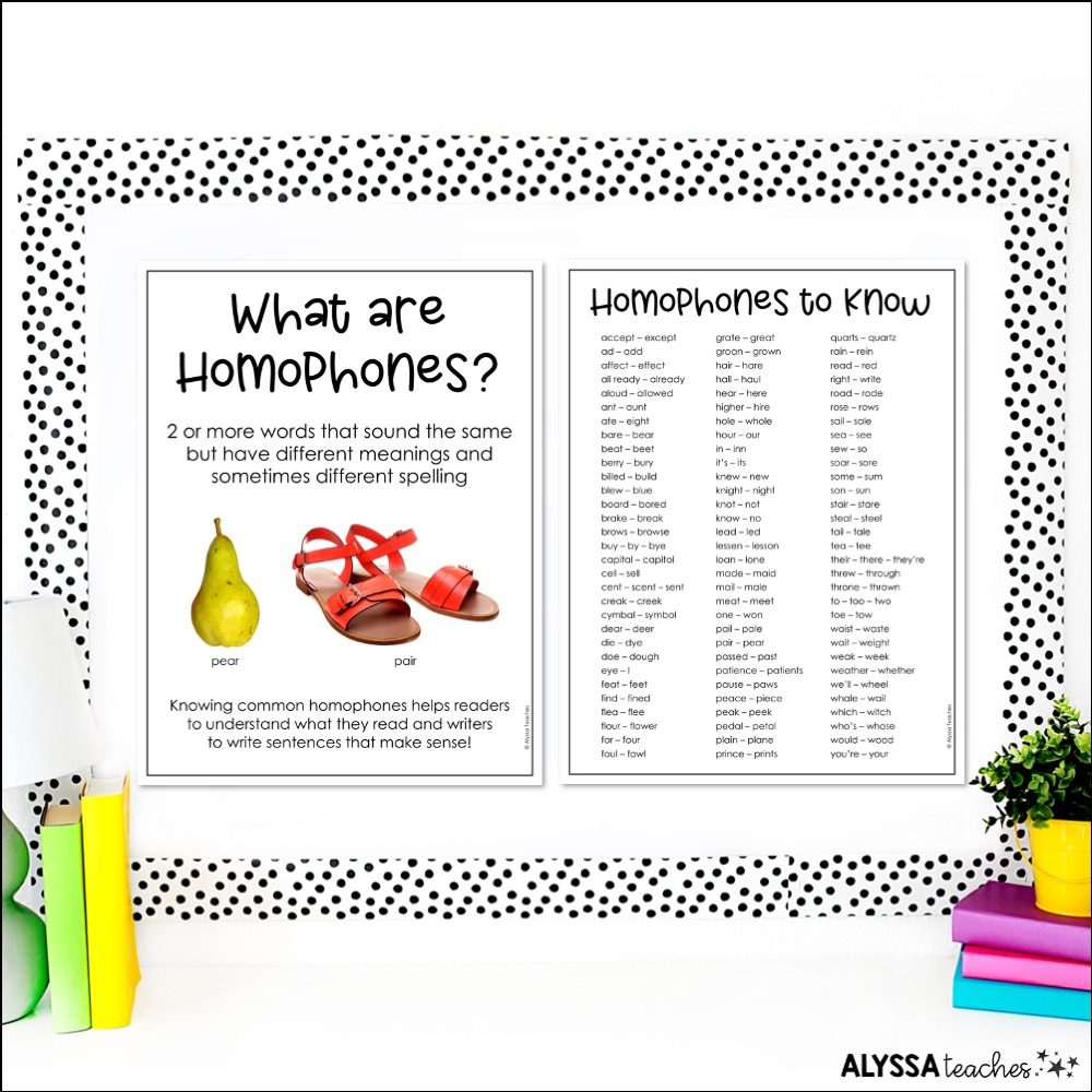 homophones worksheet for 4th grade
