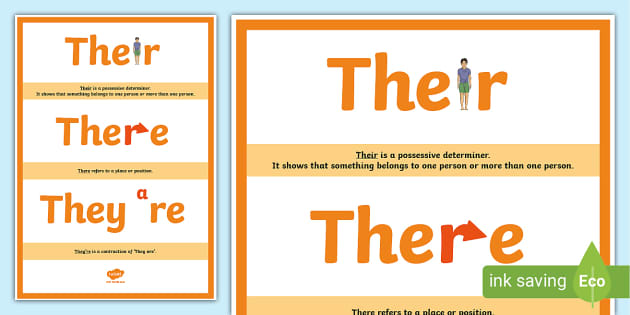 homophones worksheet there their they re