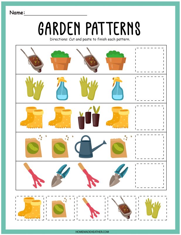 Free Gardening Activity Printable Sheets » Homemade Heather