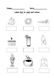 hot or cold - ESL worksheet by fleur