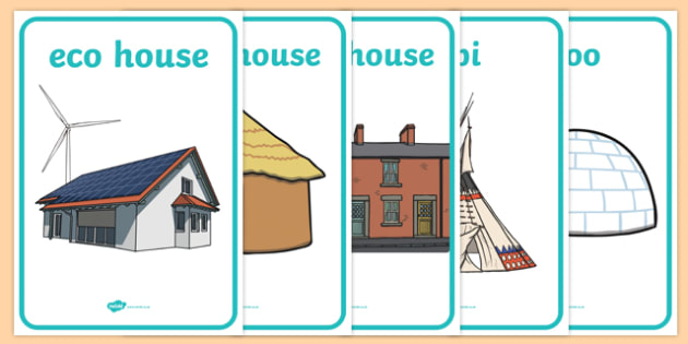 Homes Around the World for Kids | Display Posters - Twinkl