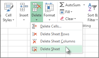 Insert or delete a worksheet - Microsoft Support
