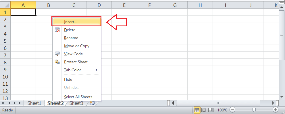 Create a Worksheet in Excel - javatpoint