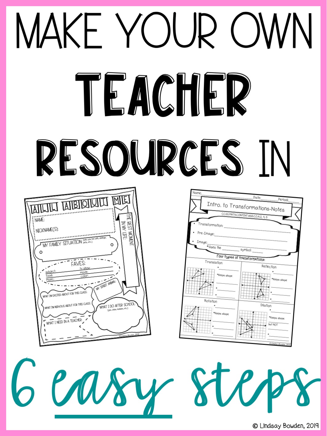 Make Worksheets in 6 Easy Steps - Lindsay Bowden