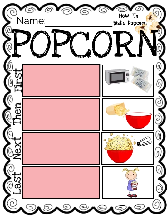 How to make popcorn worksheet Template | PosterMyWall