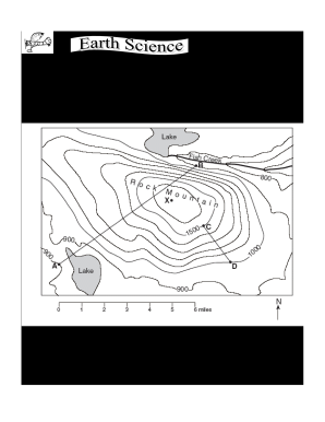 how to read a topographic map worksheet