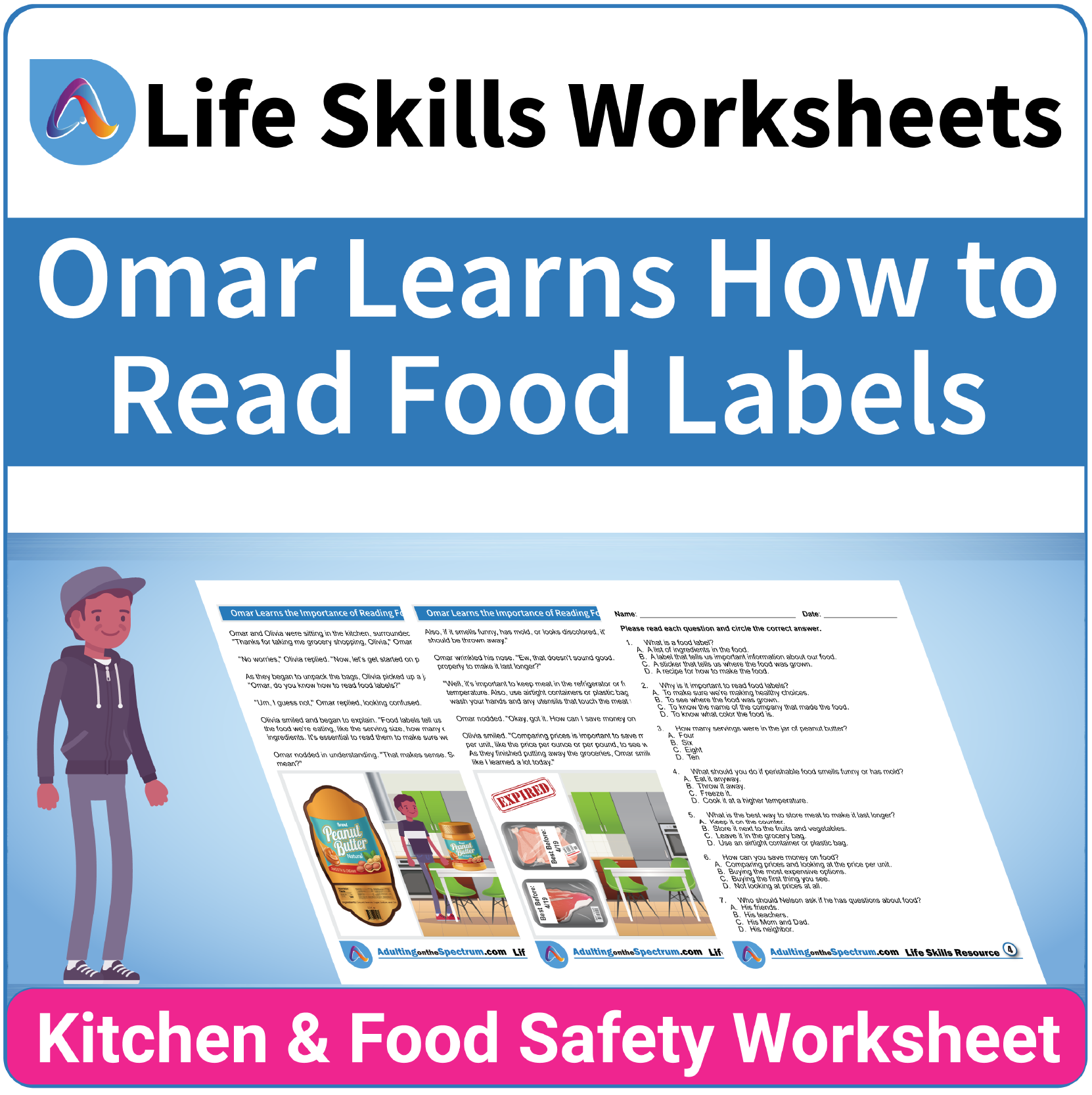 how to read food labels worksheet