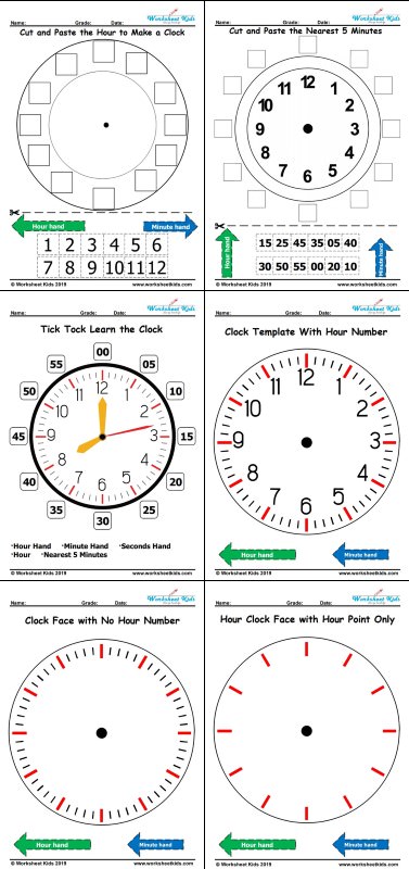 Time - Free Printable PDF - Worksheets kids